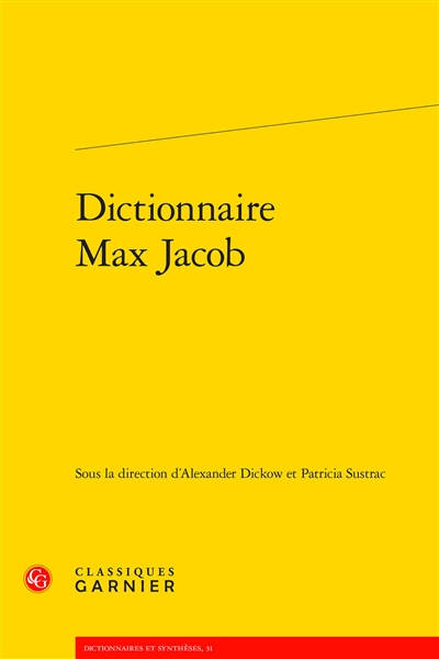 Dictionnaire Max Jacob