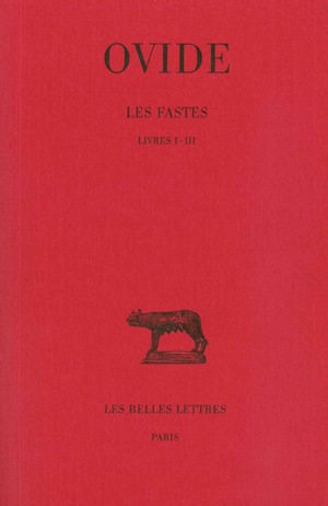 Les fastes. Vol. 1. Livres I-III