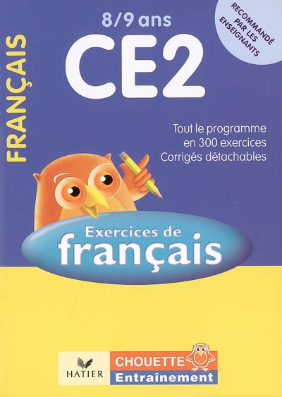 Exercices de français CE2, 8-9 ans