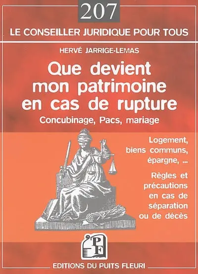 Que devient mon patrimoine en cas de rupture : concubinage, Pacs, mariage... : règles et précautions à prendre en cas de séparation ou de décès