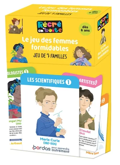 Le jeu des femmes formidables : jeu de 7 familles