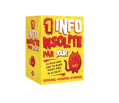 1 info insolite par jour : original, bizarre, étrange