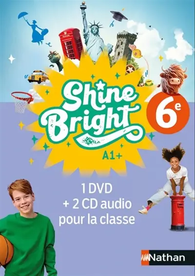 Shine bright, anglais 6e : coffret CD + DVD 2025
