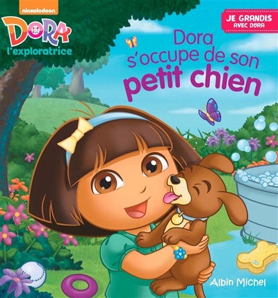 Dora s'occupe de son petit chien