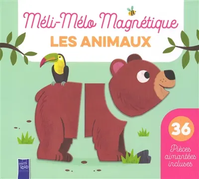 Les animaux : 36 pièces aimantées incluses