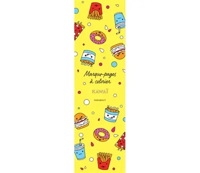 Marque-pages à colorier : Kawaii