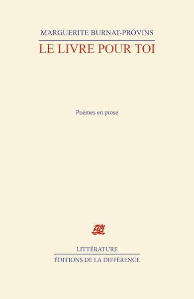 Le livre pour toi : poèmes en prose