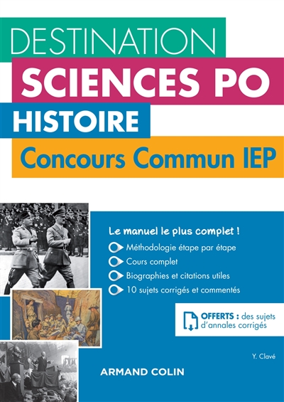 Histoire : concours commun IEP