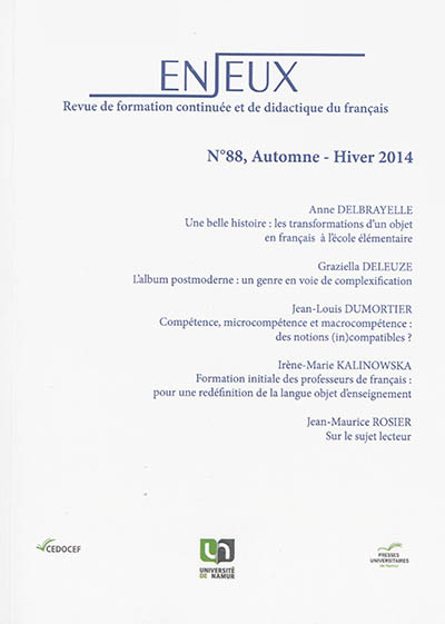 Enjeux, n° 88