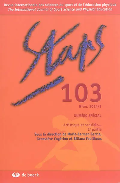 Staps, n° 103. Artistique et sensible... : 2e partie