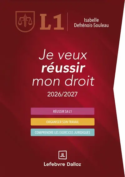 Je veux réussir mon droit, L1 : 2026-2027 Je veux réussir mon droit, L1 : 2026-2027