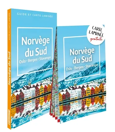 Norvège du Sud : Oslo, Bergen, Stavanger : guide et carte laminée