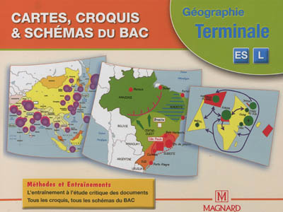 Cartes, croquis & schémas du bac : géographie terminale ES, L : méthodes et entraînements