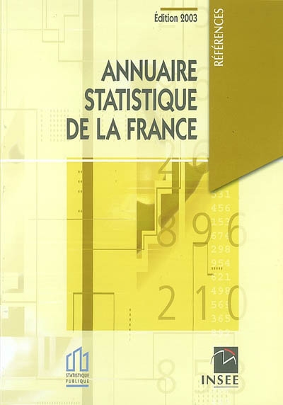 Annuaire statistique de la France 2003 : résultats de 2001