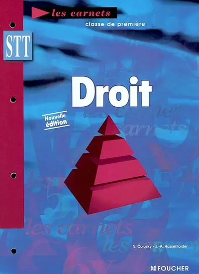 Droit, classe de premlère STT