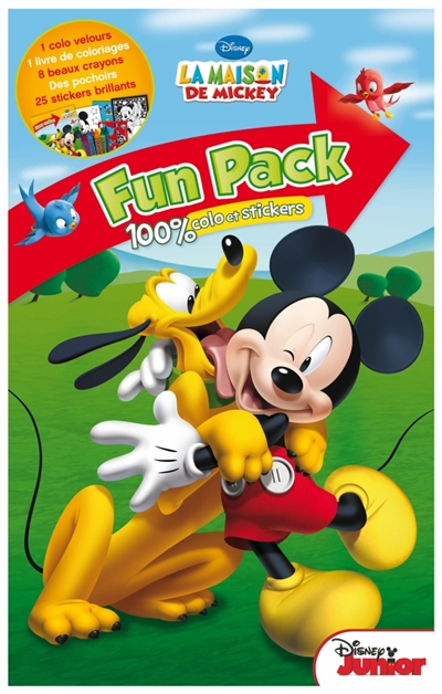 La maison de Mickey : fun pack 100 % colo et stickers