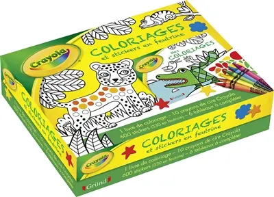 Coffret Crayola : coloriages et stickers en feutrine