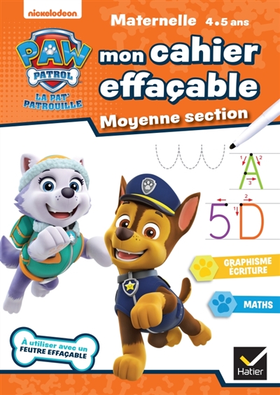Mon cahier effaçable Pat'...