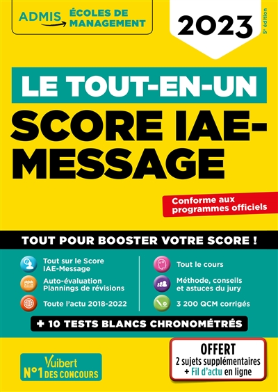 Score IAE-Message : le tout-en-un : 2023