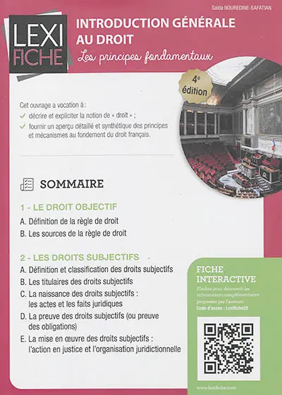 Introduction générale au droit : les principes fondamentaux