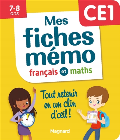 Mes fiches mémo : français et maths, CE1, 7-8 ans