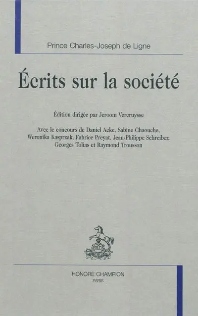 Ecrits sur la société