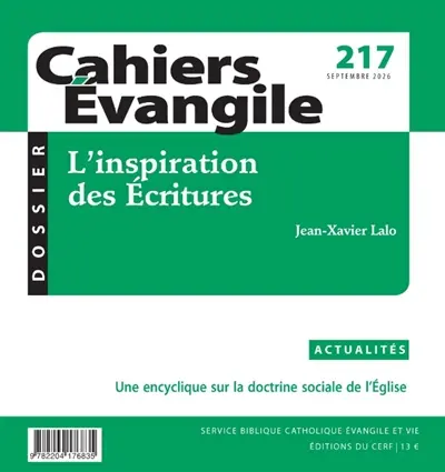 Cahiers Evangile, n° 217