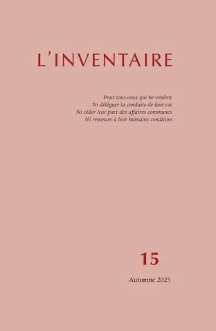 Inventaire (L'), n° 15