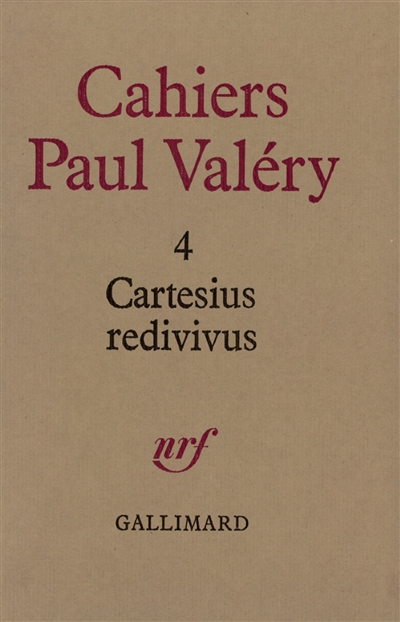 cahiers paul valéry, n° 4. cartesius redivivus