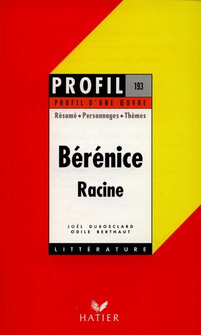 Bérénice, Racine
