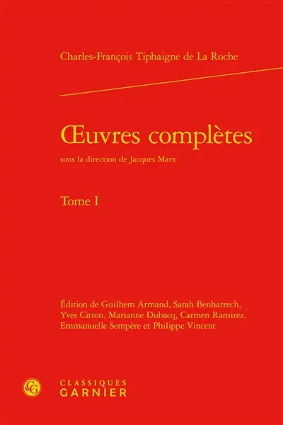 Oeuvres complètes. Vol. 1