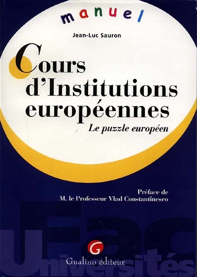 Cours d'Institutions européennes : le puzzle européen
