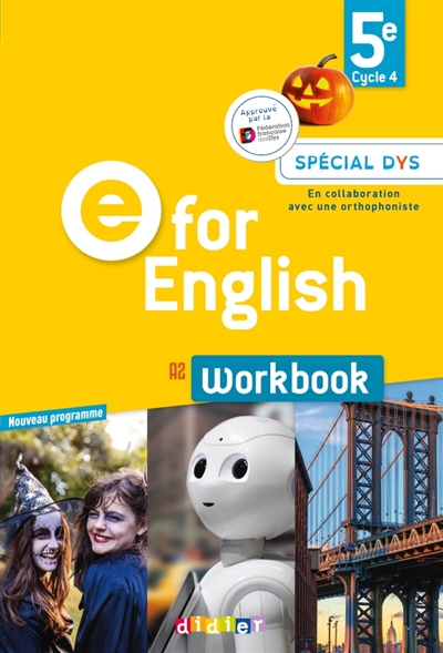 E for English 5e, cycle 4,...