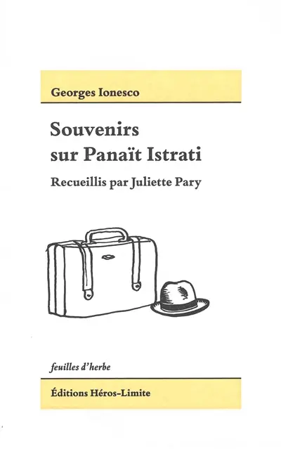 Souvenirs sur Panaït Istrati : recueillis par Juliette Pary
