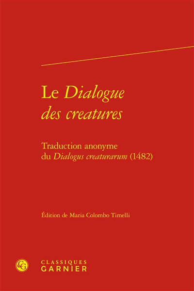 Le dialogue des creatures :...