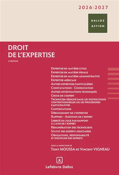Droit de l'expertise : 2026-2027