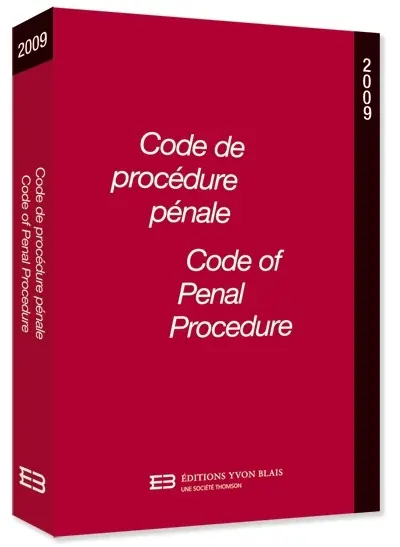 Code de procédure pénale, 2009 = Code of penal procedure, 2009