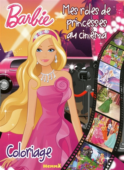 Barbie : mes rôles de princesses au cinéma : coloriage