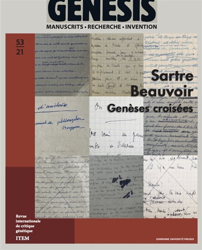 Genesis : manuscrits, recherche, invention, n° 53. Sartre, Beauvoir : genèses croisées