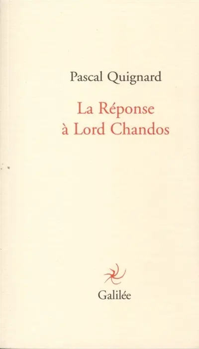 La réponse à Lord Chandos