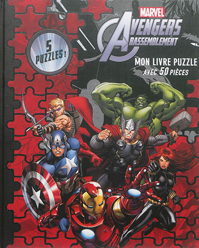 Marvel Avengers : rassemblement : mon livre puzzle avec 50 pièces