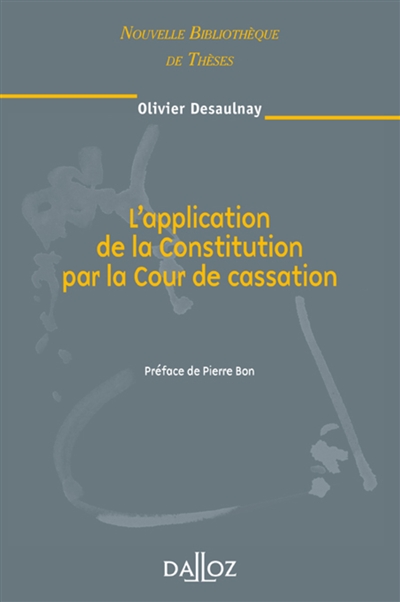 L'application de la Constitution par la Cour de cassation