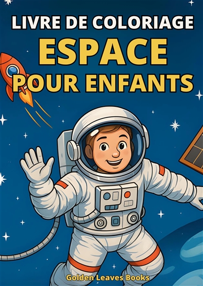 Livre de Coloriage Espace pour Enfants : 30 scènes galactiques à colorier – Explore les planètes, étoiles et fusées – Parfait pour les petits astronautes.