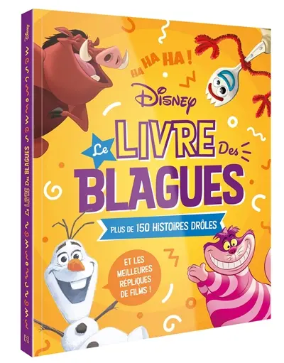 Le livre des blagues : plus de 150 histoires drôles et les meilleures répliques de films !
