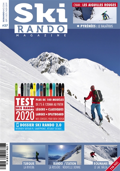 Ski rando magazine, n° 37. Ski rando 2.0 : interview skitour.fr, smartphones, réseaux sociaux...