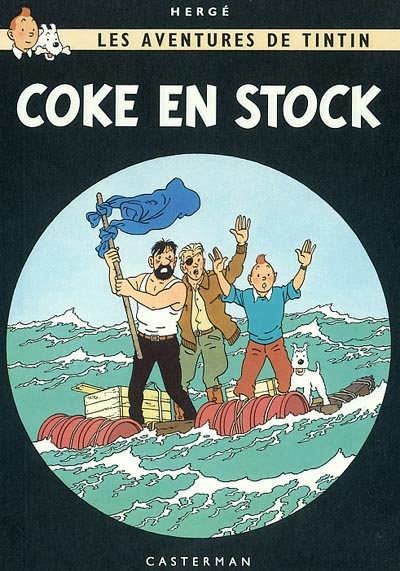 les aventures de tintin. coke en stock