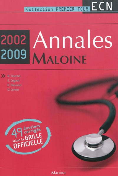 Annales Maloine internat-ECN 2002-2009