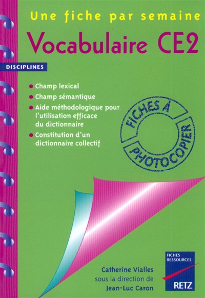 Vocabulaire CE2