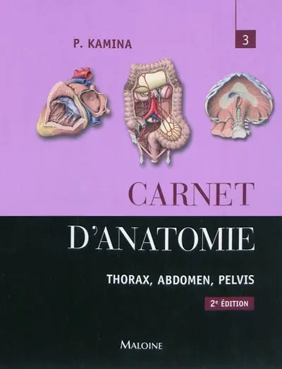 Carnet d'anatomie. Vol. 3. Thorax, abdomen, pelvis