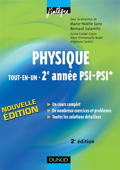 Physique tout-en-un PSI, PSI* : cours et exercices corrigés
